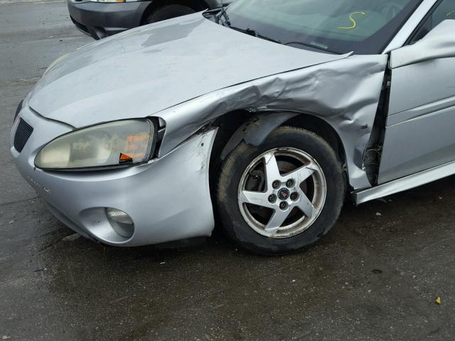 2G2WP522341145243 - 2004 PONTIAC GRAND PRIX SILVER photo 9