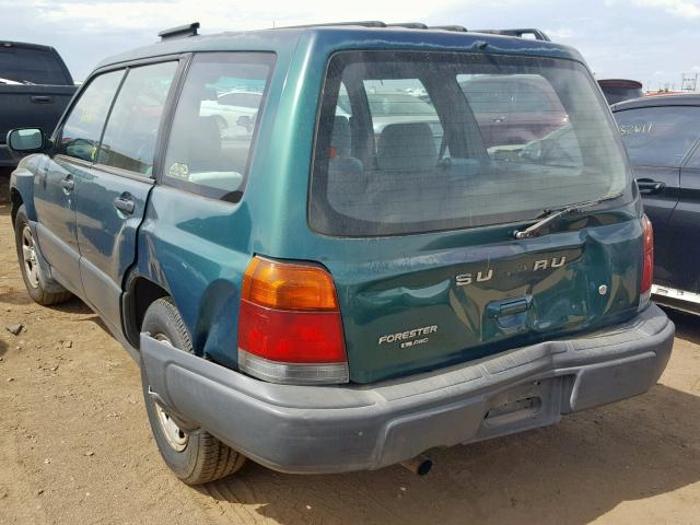 JF1SF6354WH780327 - 1998 SUBARU FORESTER L GREEN photo 3