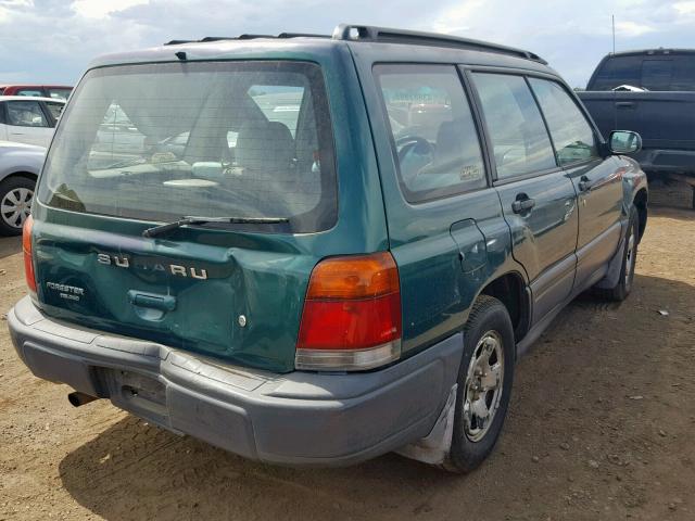 JF1SF6354WH780327 - 1998 SUBARU FORESTER L GREEN photo 4