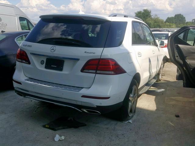 4JGDA5HB0HA850777 - 2017 MERCEDES-BENZ GLE 350 4M WHITE photo 4