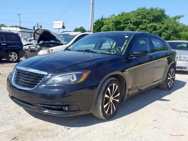 1C3CCBBG1CN307439 - 2012 CHRYSLER 200 TOURIN BLACK photo 2