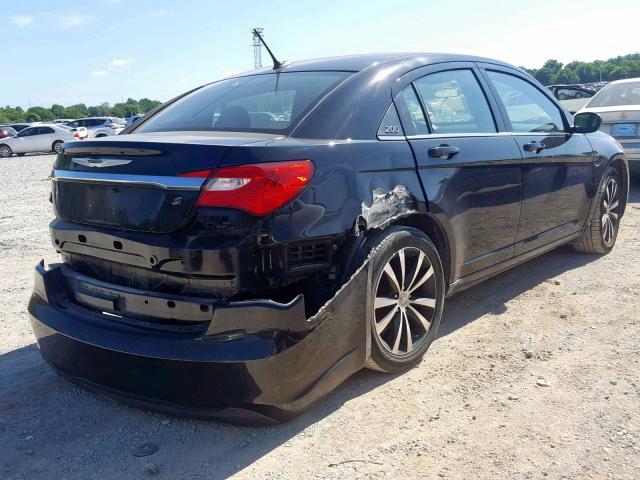 1C3CCBBG1CN307439 - 2012 CHRYSLER 200 TOURIN BLACK photo 4