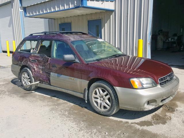 4S3BH665317645743 - 2001 SUBARU LEGACY OUT MAROON photo 1