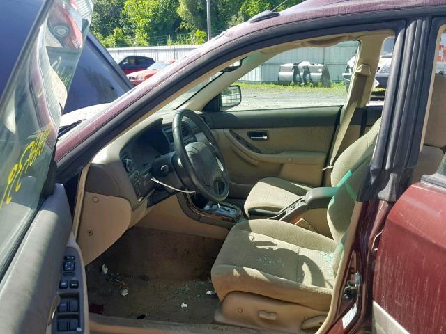 4S3BH665317645743 - 2001 SUBARU LEGACY OUT MAROON photo 5