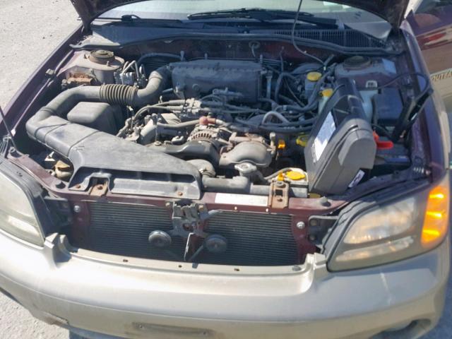 4S3BH665317645743 - 2001 SUBARU LEGACY OUT MAROON photo 7