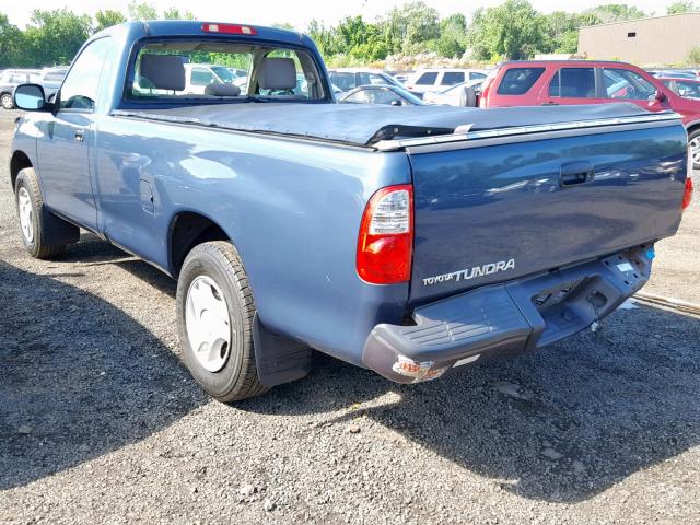 5TBJU32165S451852 - 2005 TOYOTA TUNDRA BLUE photo 3