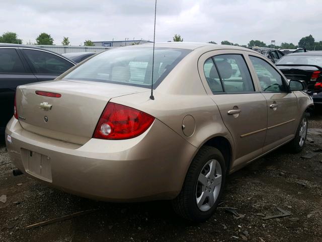 1G1AK52F057558211 - 2005 CHEVROLET COBALT BEIGE photo 4