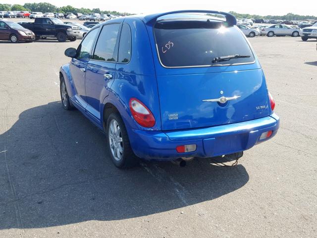 3A8FY68866T239508 - 2006 CHRYSLER PT CRUISER BLUE photo 3