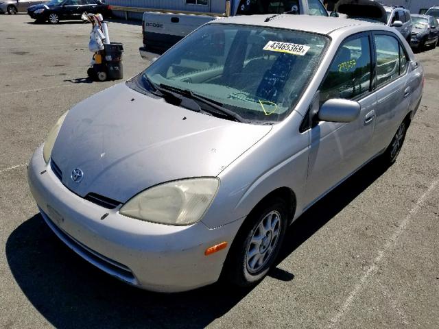 JT2BK18U420069964 - 2002 TOYOTA PRIUS SILVER photo 2