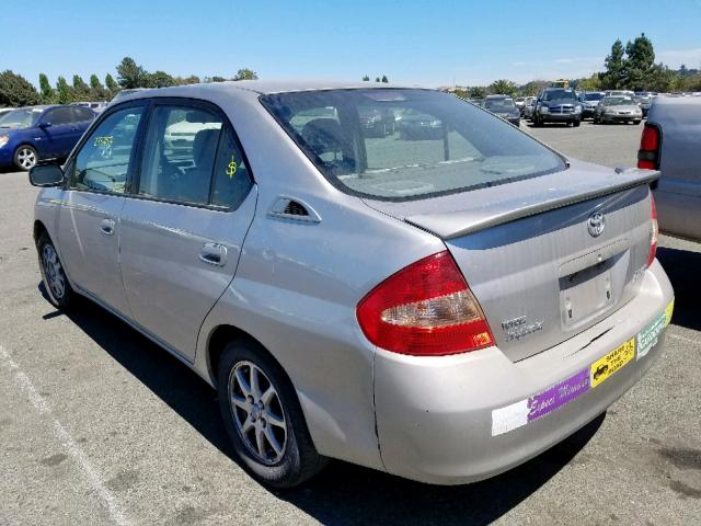 JT2BK18U420069964 - 2002 TOYOTA PRIUS SILVER photo 3