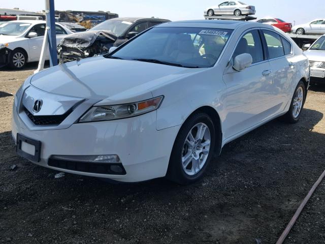 19UUA8F58AA000809 - 2010 ACURA TL WHITE photo 2