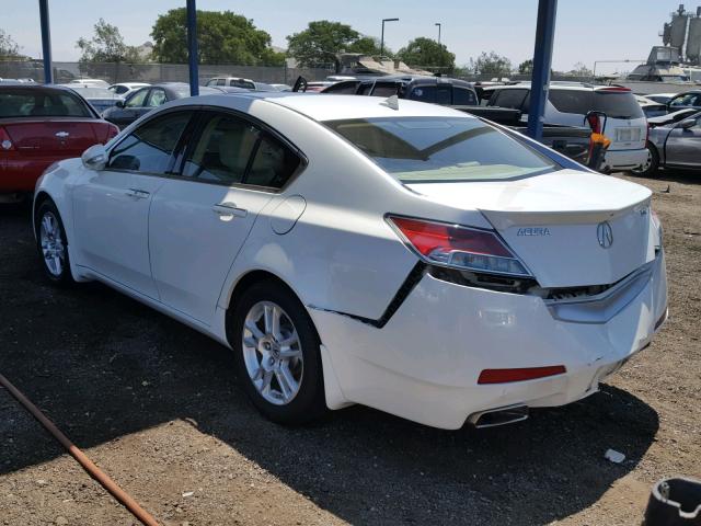 19UUA8F58AA000809 - 2010 ACURA TL WHITE photo 3