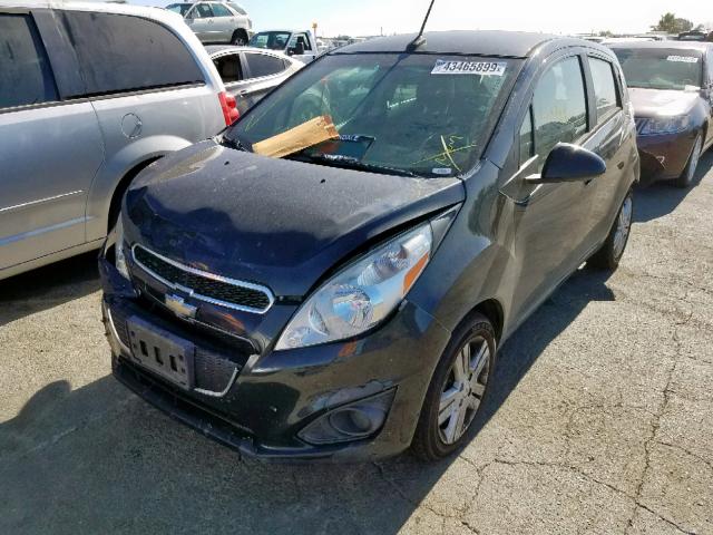 KL8CD6S96DC536299 - 2013 CHEVROLET SPARK 1LT BLACK photo 2