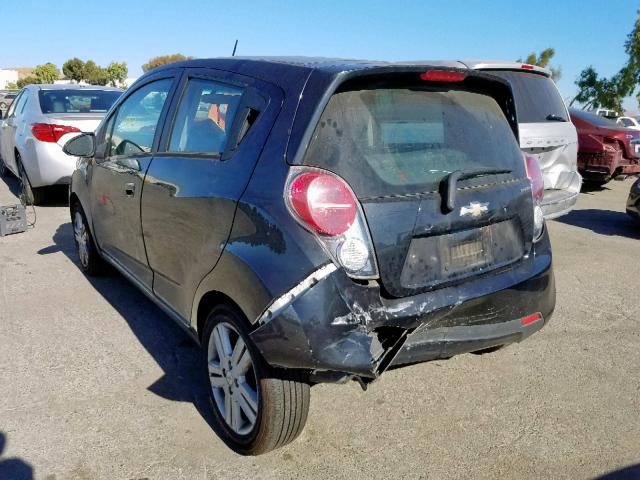 KL8CD6S96DC536299 - 2013 CHEVROLET SPARK 1LT BLACK photo 3