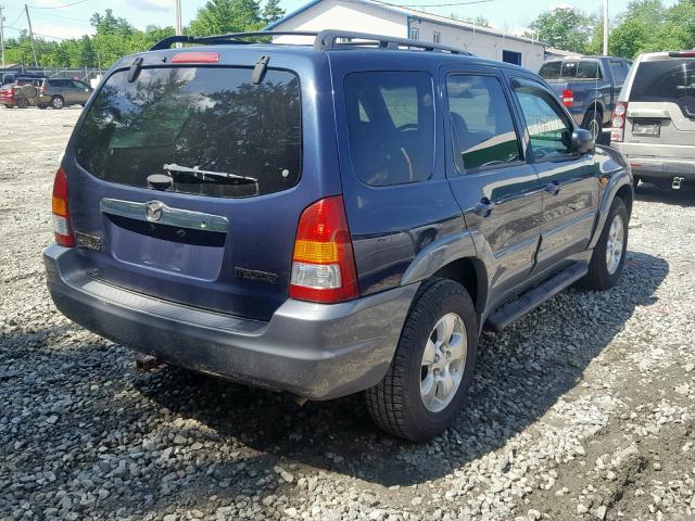 4F2CU08122KM03824 - 2002 MAZDA TRIBUTE LX BLUE photo 4