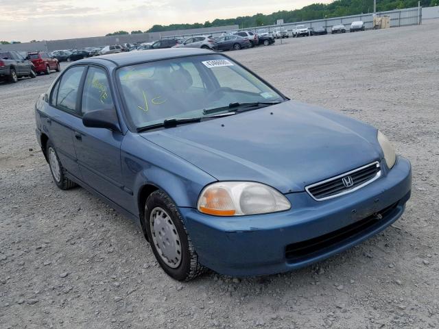 2HGEJ6620VH506916 - 1997 HONDA CIVIC DX BLUE photo 1