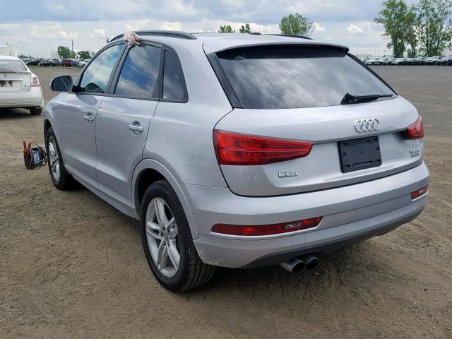 WA1ECCFS0JR033885 - 2018 AUDI Q3 PREMIUM SILVER photo 3