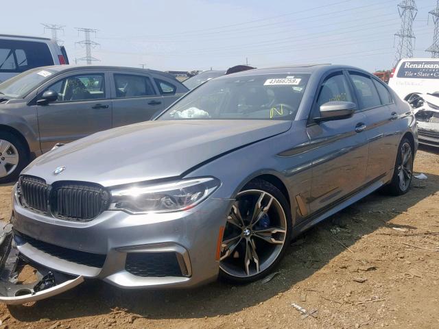 WBAJB9C5XJB035528 - 2018 BMW M550XI GRAY photo 2
