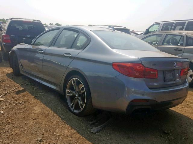 WBAJB9C5XJB035528 - 2018 BMW M550XI GRAY photo 3
