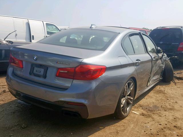 WBAJB9C5XJB035528 - 2018 BMW M550XI GRAY photo 4