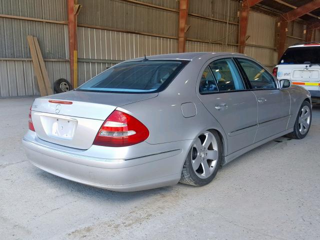 WDBUF56J96A807891 - 2006 MERCEDES-BENZ E 350 SILVER photo 4