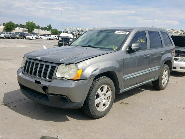 1J8GS48K48C113880 - 2008 JEEP GRAND CHER GRAY photo 2