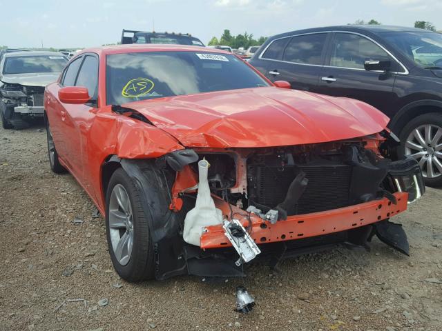 2C3CDXHGXGH358647 - 2016 DODGE CHARGER SX ORANGE photo 1