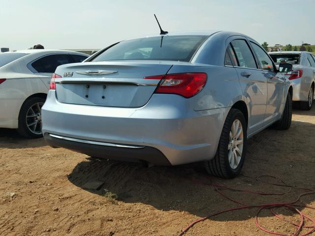 1C3CCBBB4CN138327 - 2012 CHRYSLER 200 TOURIN BLUE photo 4