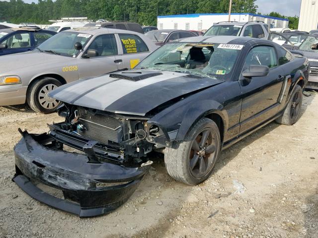 1ZVHT82H485182471 - 2008 FORD MUSTANG GT BLACK photo 2