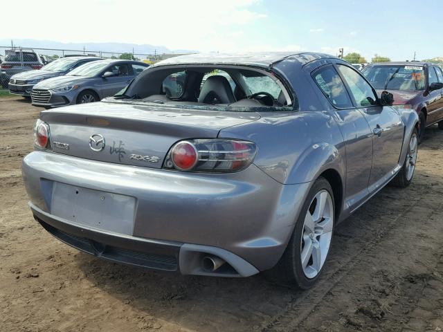 JM1FE173X40105510 - 2004 MAZDA RX8 GRAY photo 4