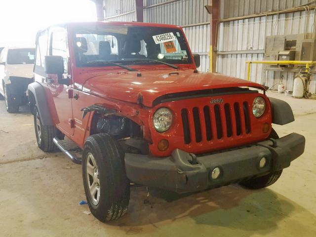 1J4AA2D12BL512953 - 2011 JEEP WRANGLER S RED photo 1