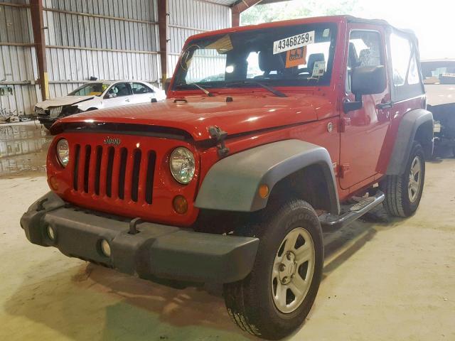 1J4AA2D12BL512953 - 2011 JEEP WRANGLER S RED photo 2