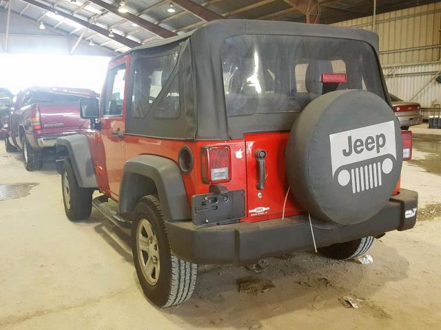 1J4AA2D12BL512953 - 2011 JEEP WRANGLER S RED photo 3