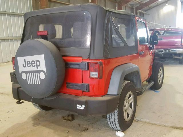 1J4AA2D12BL512953 - 2011 JEEP WRANGLER S RED photo 4