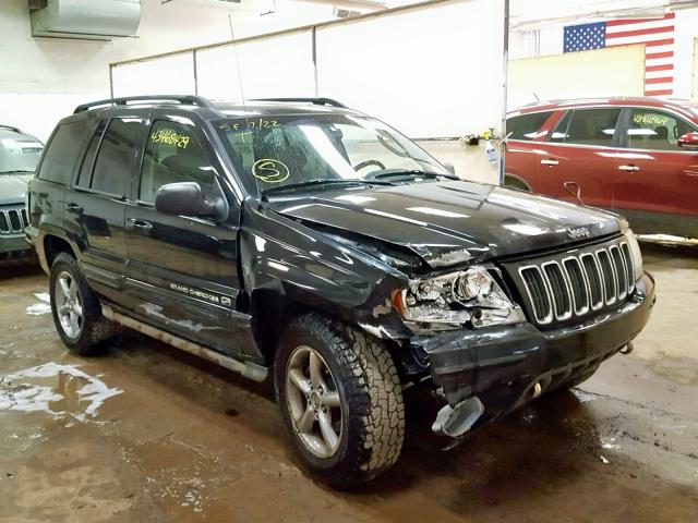 1J8GW68J62C297153 - 2002 JEEP GRAND CHER BLACK photo 1