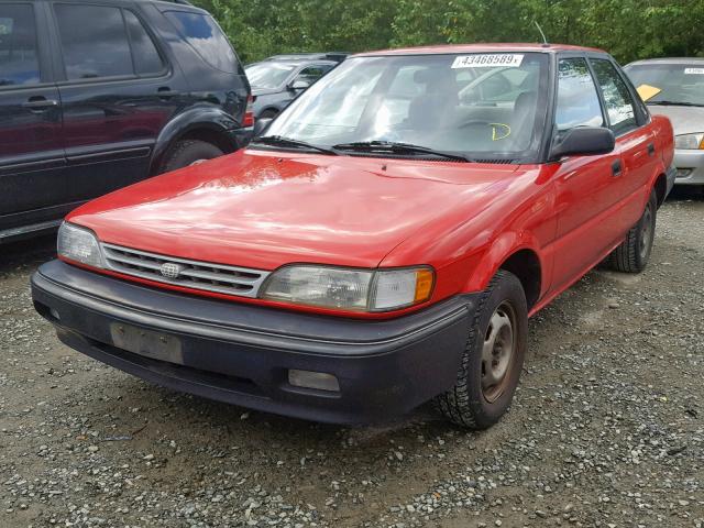 1Y1SK5464LZ159808 - 1990 GEO PRIZM BASE წითელი ფოტო 2