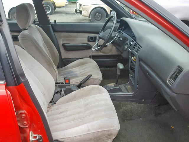 1Y1SK5464LZ159808 - 1990 GEO PRIZM BASE წითელი ფოტო 5