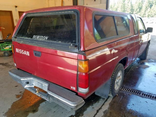 1N6SD16S0TC355360 - 1996 NISSAN TRUCK KING MAROON photo 4