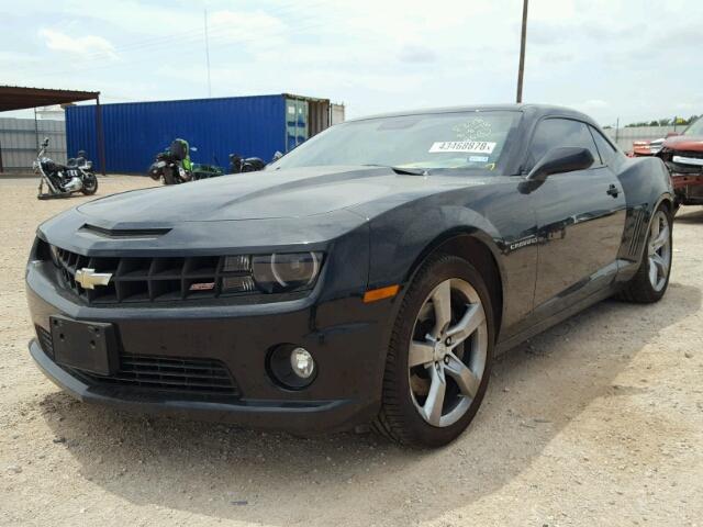 2G1FK1EJ2A9218257 - 2010 CHEVROLET CAMARO SS BLACK photo 2