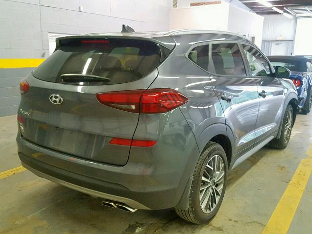 KM8J33AL6KU950280 - 2019 HYUNDAI TUCSON LIM GRAY photo 4