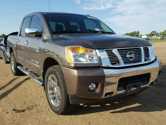 1N6BA0EC3DN310321 - 2013 NISSAN TITAN S BROWN photo 1