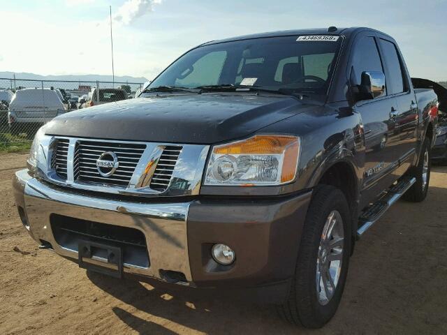 1N6BA0EC3DN310321 - 2013 NISSAN TITAN S BROWN photo 2