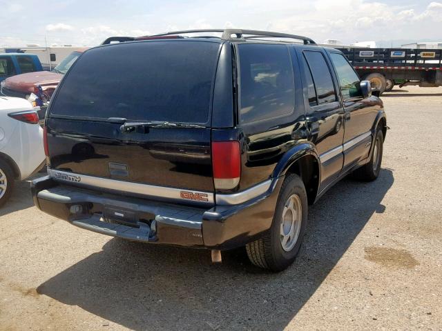 1GKCS13W1Y2119192 - 2000 GMC JIMMY BLACK photo 4