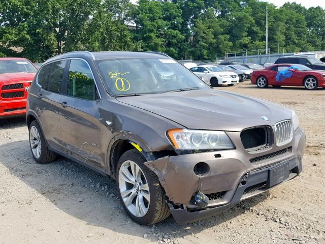 5UXWX7C50BL732621 - 2011 BMW X3 XDRIVE3 BROWN photo 1