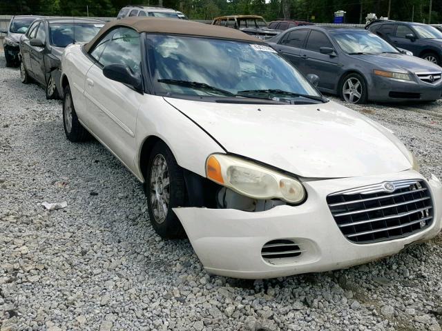 1C3EL75R05N614090 - 2005 CHRYSLER SEBRING GT WHITE photo 1