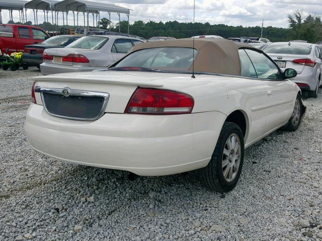 1C3EL75R05N614090 - 2005 CHRYSLER SEBRING GT WHITE photo 4