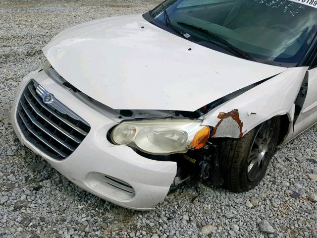 1C3EL75R05N614090 - 2005 CHRYSLER SEBRING GT WHITE photo 9