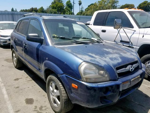 KM8JM72B75U076651 - 2005 HYUNDAI TUCSON GL BLUE photo 1