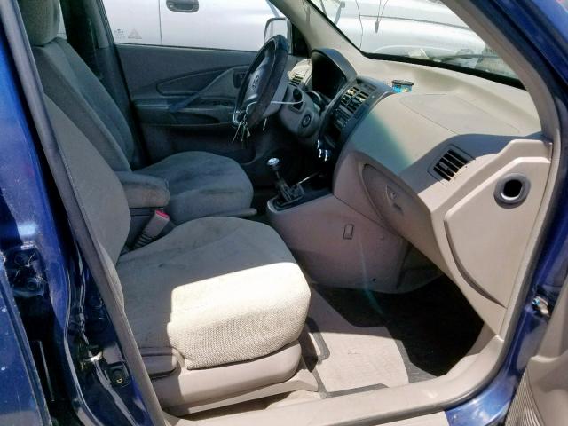 KM8JM72B75U076651 - 2005 HYUNDAI TUCSON GL BLUE photo 5