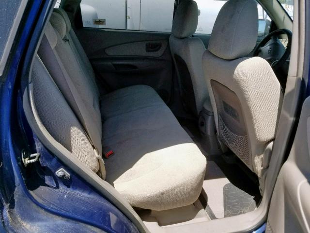 KM8JM72B75U076651 - 2005 HYUNDAI TUCSON GL BLUE photo 6